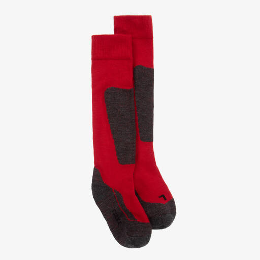 Falke-Красные спортивные носки для лыжников | Childrensalon