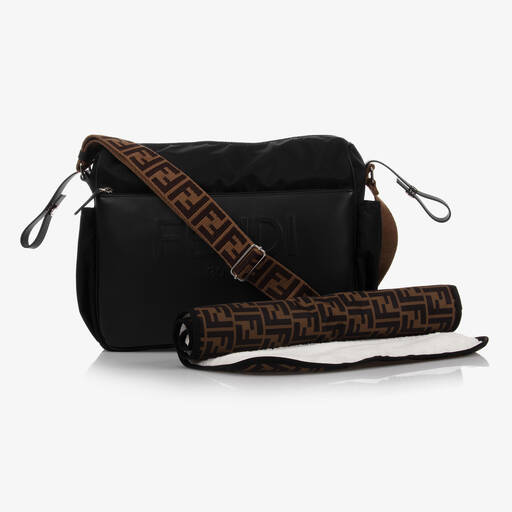 Fendi-حقيبة لمستلزمات الأطفال لون أسود (40 سم) | Childrensalon