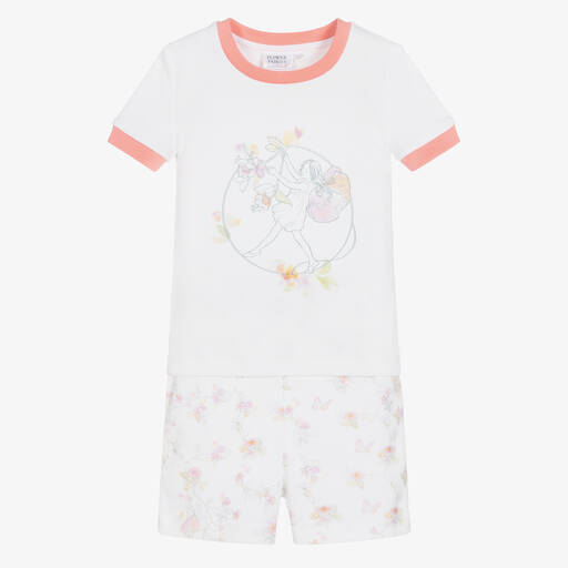 Flower Fairies™ by Childrensalon-Pyjama short blanc en coton fille | Childrensalon