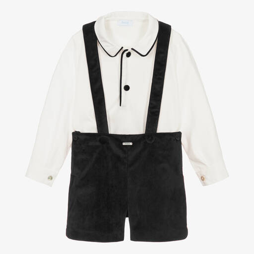 Foque-Черно-белый топ и шорты для мальчиков | Childrensalon