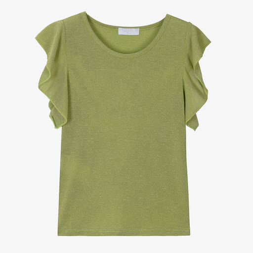 Fun & Fun-Girls Green Sparkly T-Shirt | Childrensalon