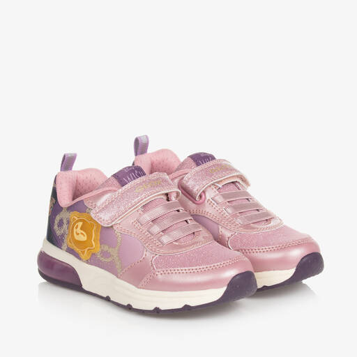 Geox-Розовые кроссовки Disney со светодиодами для девочек | Childrensalon