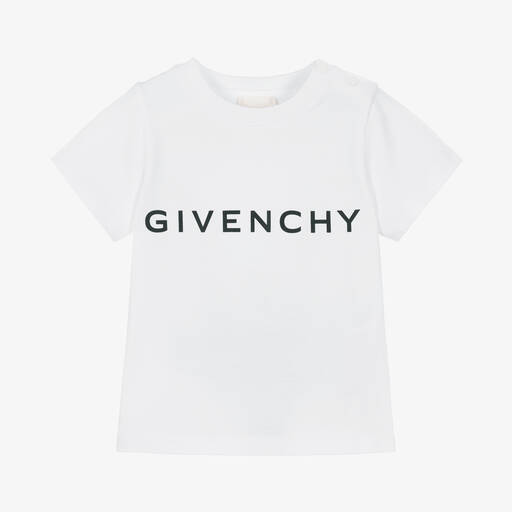 Givenchy-تيشيرت قطن لون أبيض للأولاد | Childrensalon