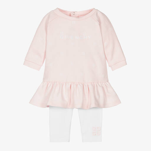Givenchy-Baby Girls Pink & White Dress Set | Childrensalon