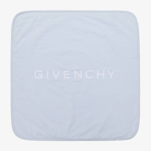 Givenchy-Blue Cotton Padded Blanket (78cm) | Childrensalon