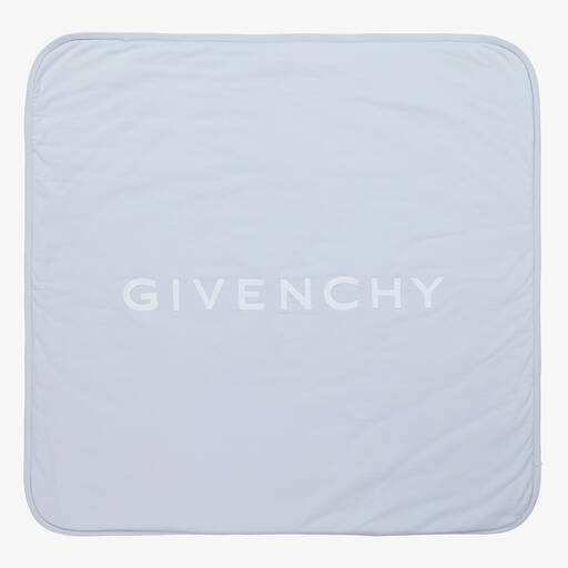 Givenchy-Blue Cotton Padded Blanket (81cm) | Childrensalon