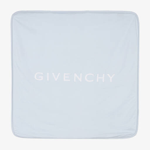 Givenchy-Blue & White Logo Blanket (76cm) | Childrensalon