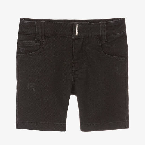 Givenchy-Boys Black Cotton Jersey Logo Shorts | Childrensalon
