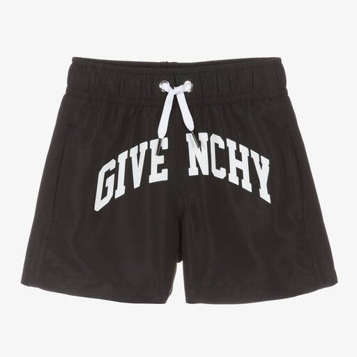 Givenchy-Boys Black Swim Shorts | Childrensalon
