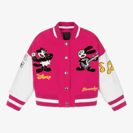 Givenchy-Pinke Disney Baumwoll-Baseballjacke | Childrensalon