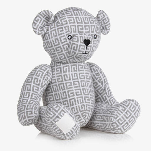 Givenchy-Grey Cotton & Cashmere Teddy (28cm) | Childrensalon