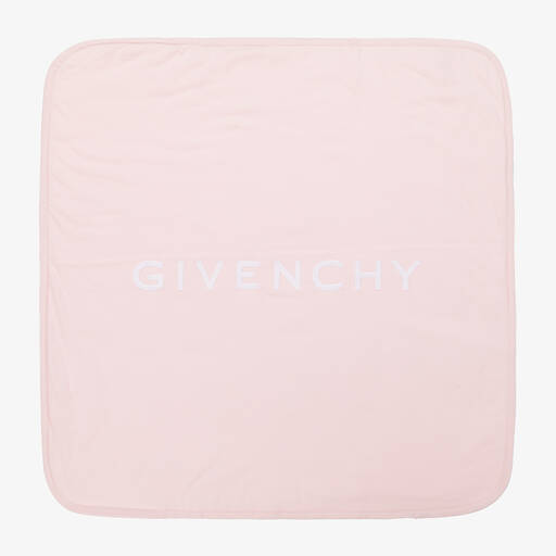 Givenchy-Pink Cotton Padded Blanket (78cm) | Childrensalon