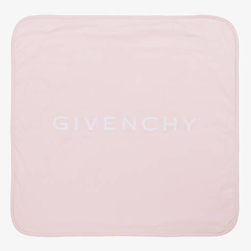 Givenchy-Pink Cotton Padded Blanket (81cm) | Childrensalon