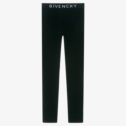 Givenchy-ليغنغز تينز بناتي قطن جيرسي لون أسود | Childrensalon