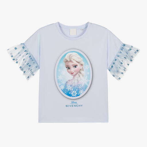 Givenchy-Teen Girls Blue Disney Cotton T-Shirt | Childrensalon