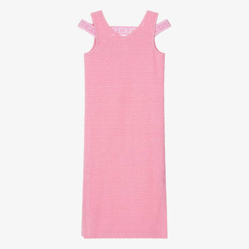 Givenchy-Teen Girls Pink Cotton 4G Towelling Dress | Childrensalon