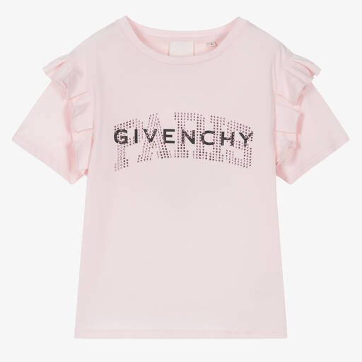 Givenchy-Teen Girls Pink Cotton T-Shirt | Childrensalon