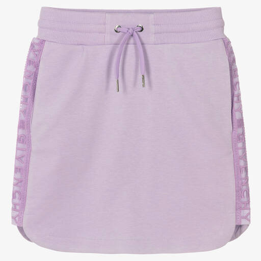 Givenchy-Teen Girls Purple Cotton Logo Skirt | Childrensalon