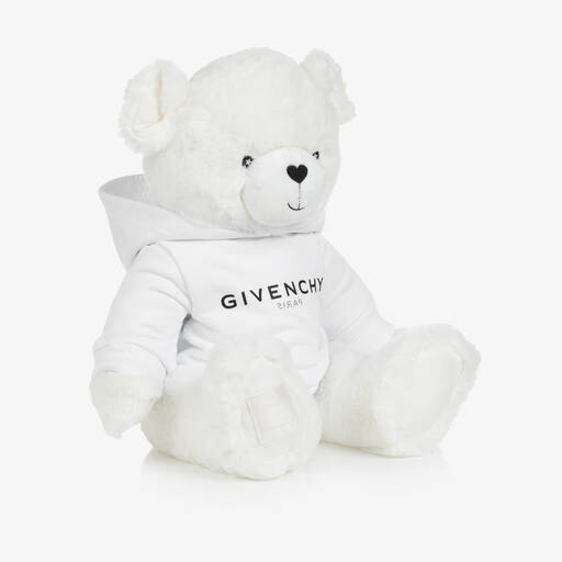 Givenchy-White Faux Fur Teddy Bear (41cm) | Childrensalon