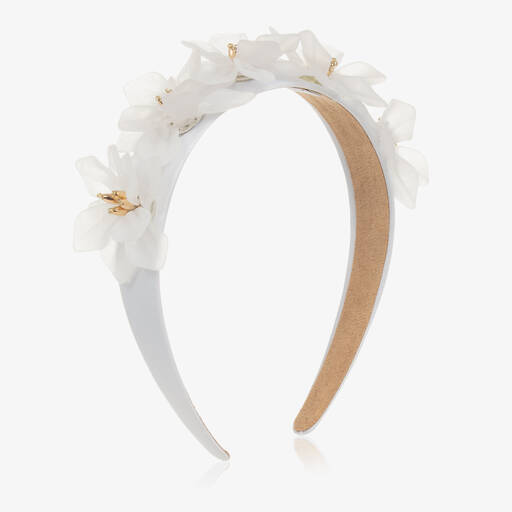 Graci-Girls White Flower Hairband | Childrensalon