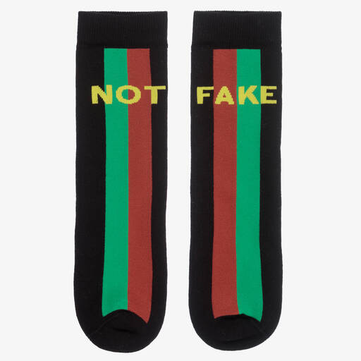 Gucci-Black Fake/Not Socks | Childrensalon