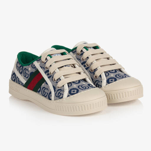 Gucci-Blaue 1977 Tennis Sneakers | Childrensalon