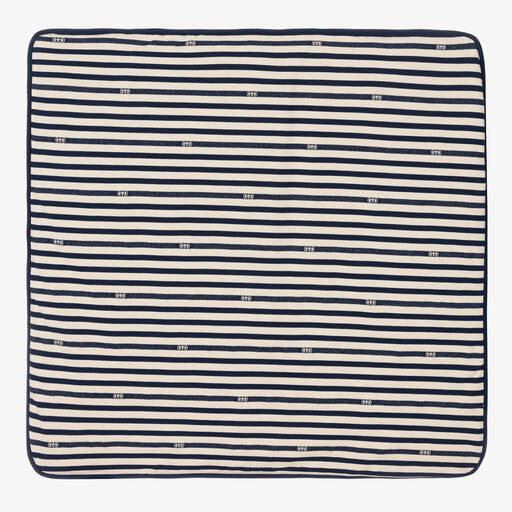Gucci-Blue Striped GG Blanket (80cm) | Childrensalon