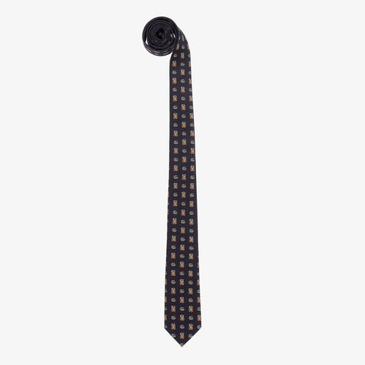 Gucci-ربطة عنق حرير لون كحلي للأولاد | Childrensalon