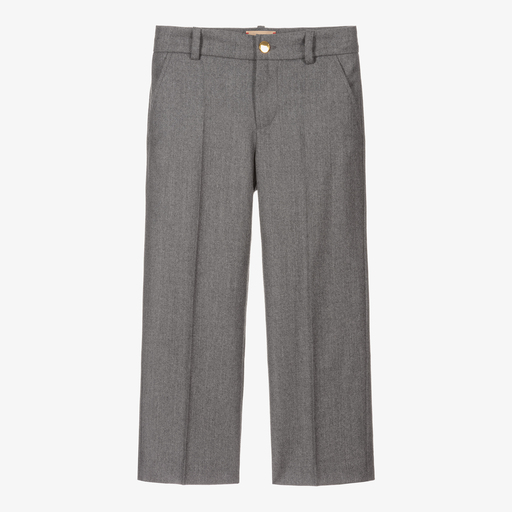 Gucci-Серые шерстяные брюки для мальчиков | Childrensalon