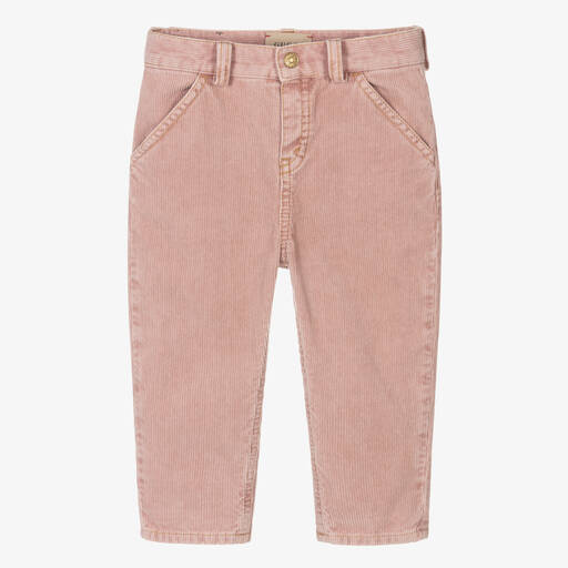 Gucci-Girls Pink Corduroy Trousers | Childrensalon