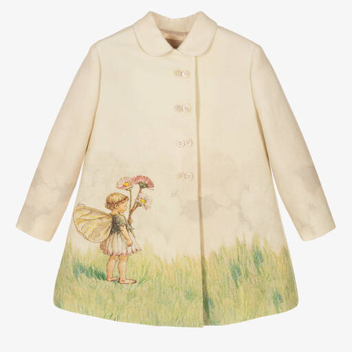 Gucci-Girls Wool Flower Fairy Coat | Childrensalon