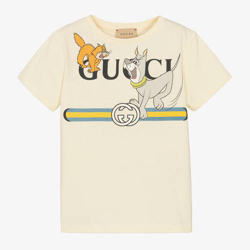 Gucci-The Jetsons T-Shirt Elfenbein | Childrensalon