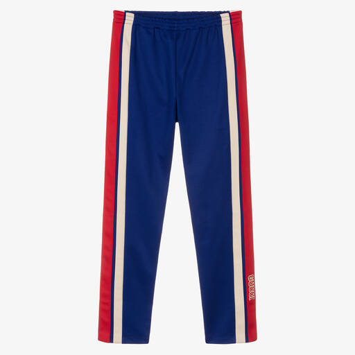 Gucci-Pantalon de jogging bleu Ado | Childrensalon