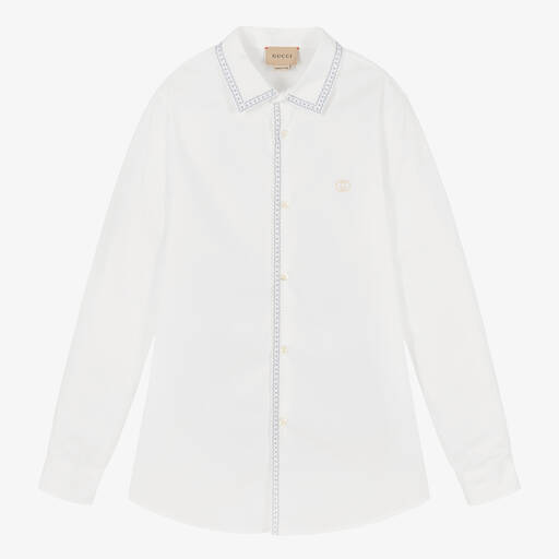 Gucci-Weißes Teen Hemd für Jungen | Childrensalon