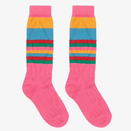 Gucci-Teen Cotton Knit GG Logo Socks | Childrensalon
