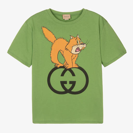 Gucci-Grünes The Jetsons Baumwoll-T-Shirt | Childrensalon