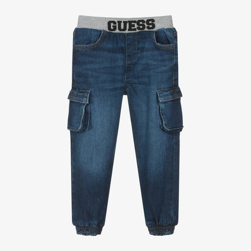 Guess-Синие джинсы карго для мальчиков | Childrensalon