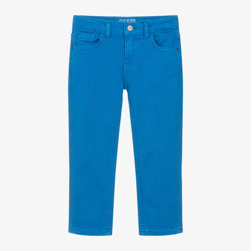 Guess-جينز قطن دنيم لون أزرق فاقع للأولاد | Childrensalon