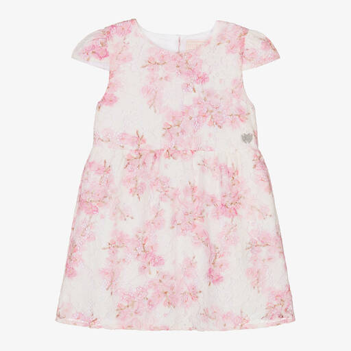 Guess-Girls Pink Blossom Lace Dress | Childrensalon