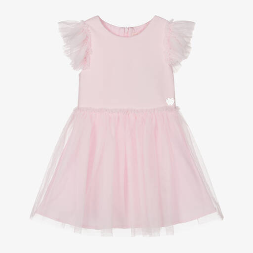 Guess-Girls Pink Tulle Dress | Childrensalon