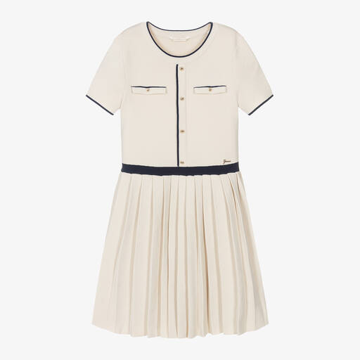 Guess-Junior Girls Ivory Knitted Dress | Childrensalon