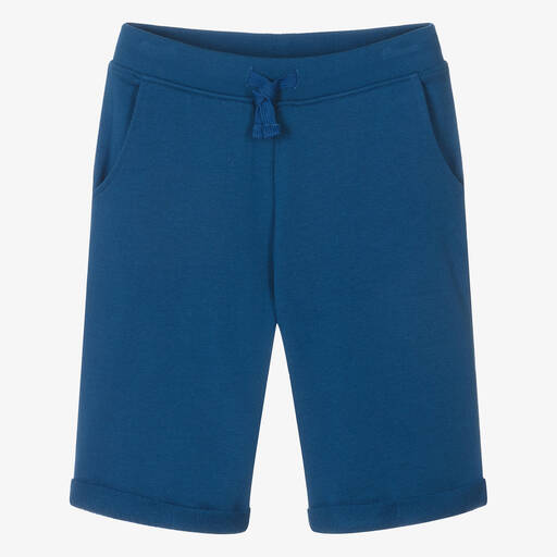 Guess-Teen Boys Blue Cotton Shorts | Childrensalon