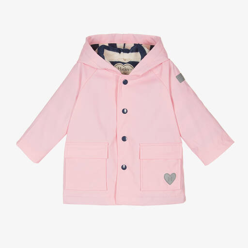 Hatley-Baby Girls Pink Raincoat | Childrensalon