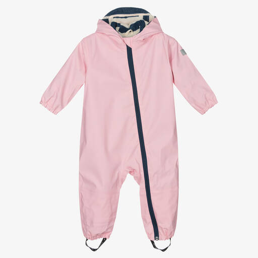 Hatley-Girls Pink Waterproof Rainsuit | Childrensalon
