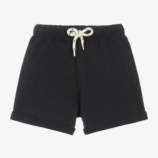 Hatley-Navy Blue Jersey Shorts | Childrensalon