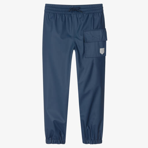 Hatley-Navy Blue Splash Trousers | Childrensalon