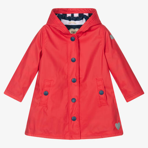 Hatley-Red Hooded Raincoat | Childrensalon
