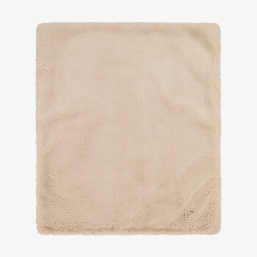 Helen Moore-Beige Faux Fur Blanket (80cm) | Childrensalon