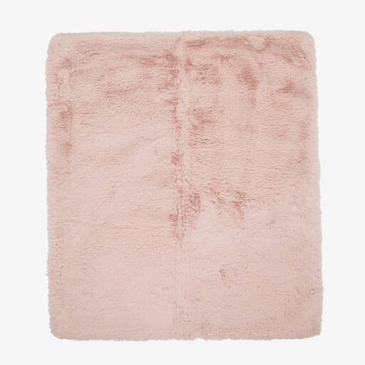 Helen Moore-Pink Faux Fur Blanket (80cm) | Childrensalon
