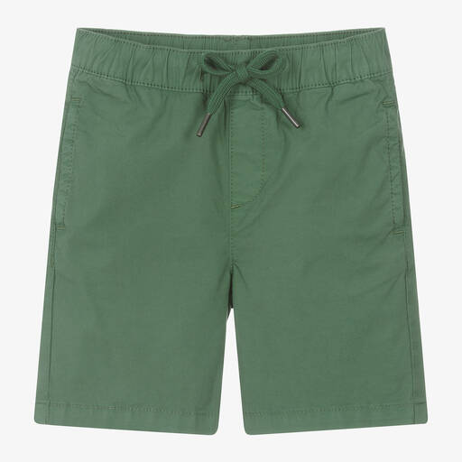 iDO Baby-Boys Green Cotton Shorts | Childrensalon